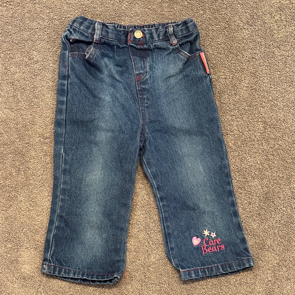 Vintage (2005) Care Bears Kids Jeans - Dark Blue